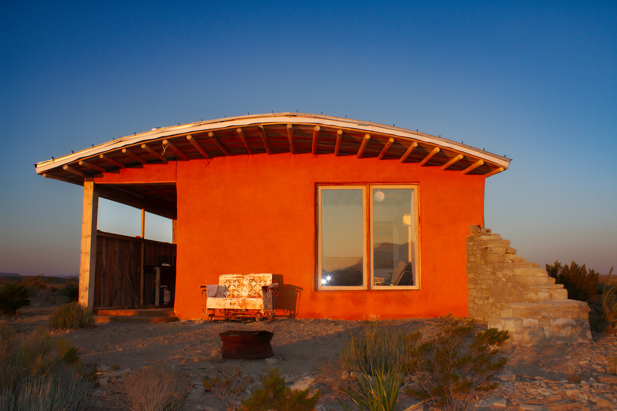 Exterior of the Adobe Air BnB